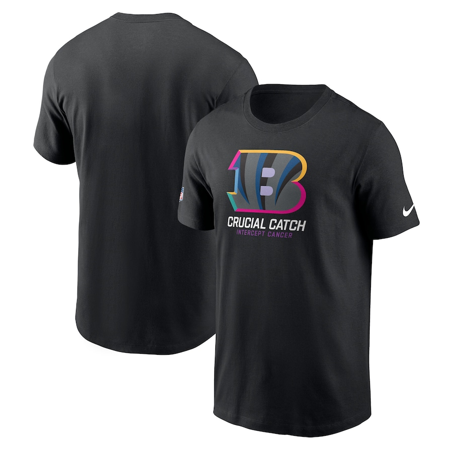 Men Cincinnati Bengals 2024 Nike NFL black T shirts->nfl t-shirts->Sports Accessory